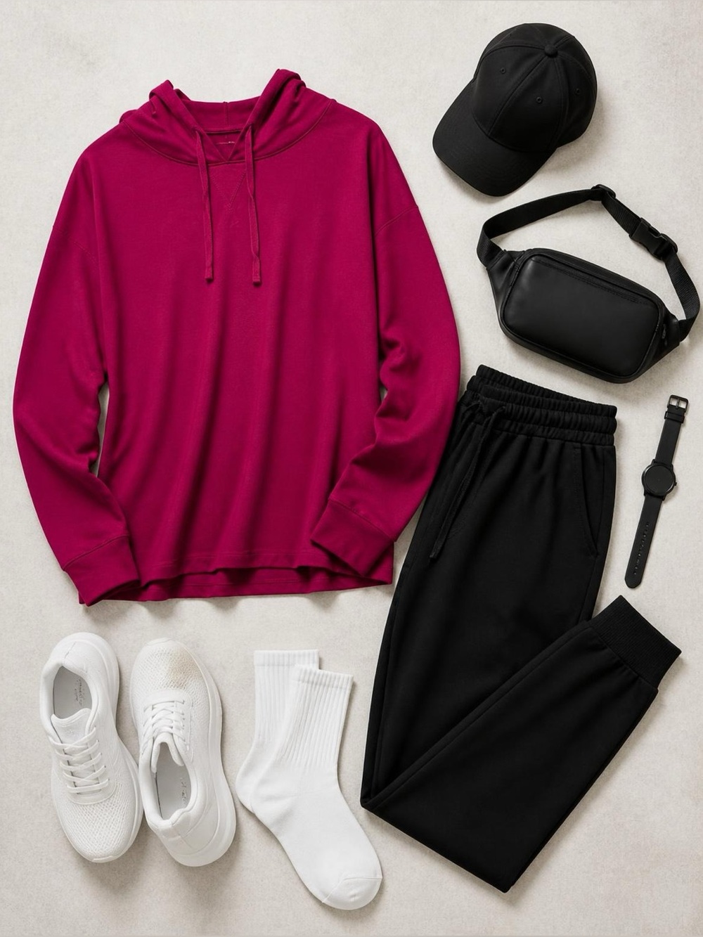 Nike Yoga Dri-FIT French Terry Pullover Hoodie, Magenta Pink, Plus Size 2X